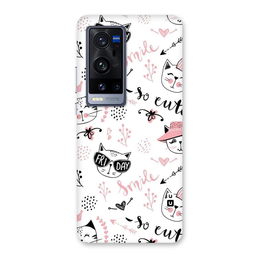 Cute Cat Swag Back Case for Vivo X60 Pro Plus