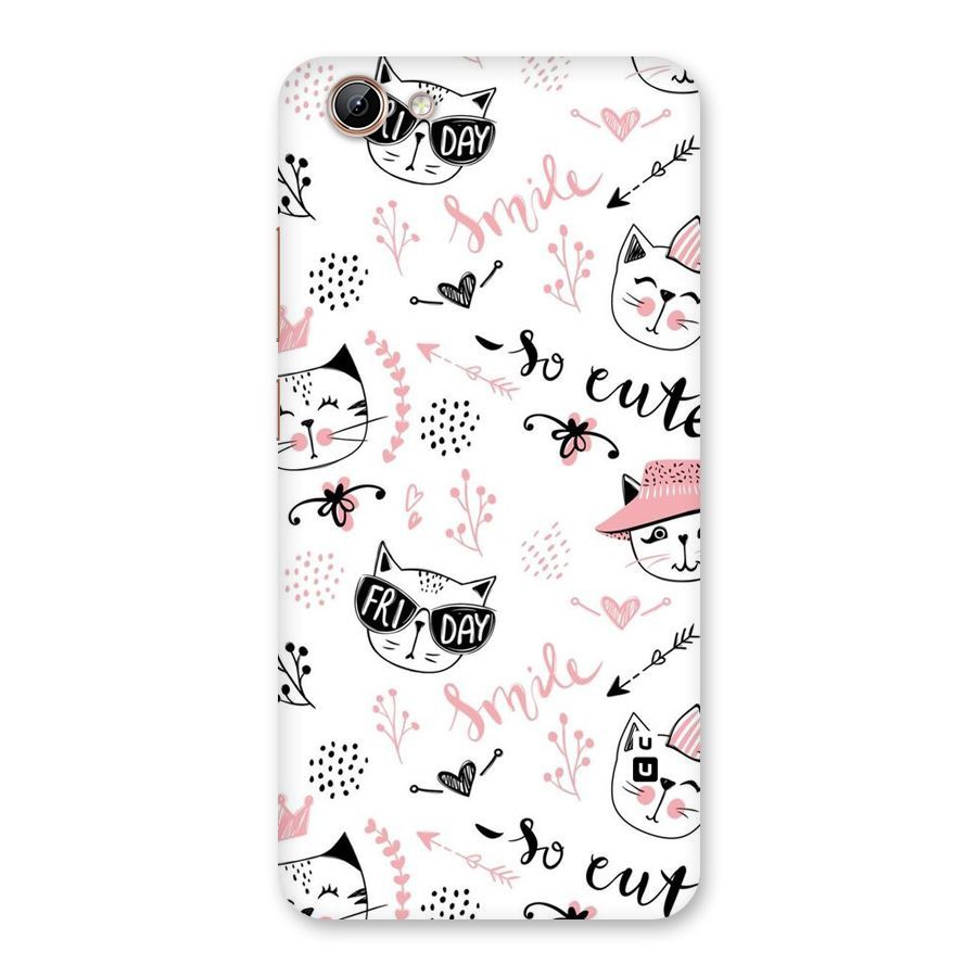 Cute Cat Swag Back Case for Vivo Y71i