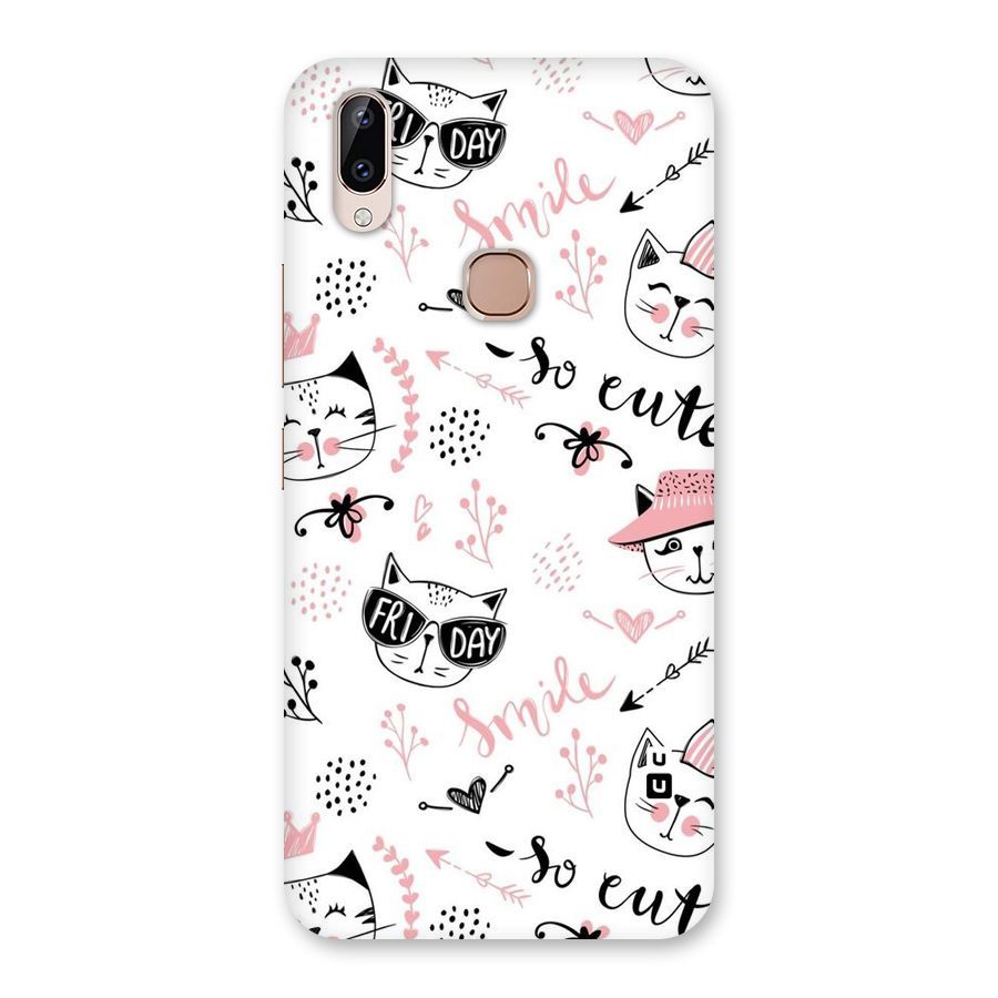 Cute Cat Swag Back Case for Vivo Y83 Pro