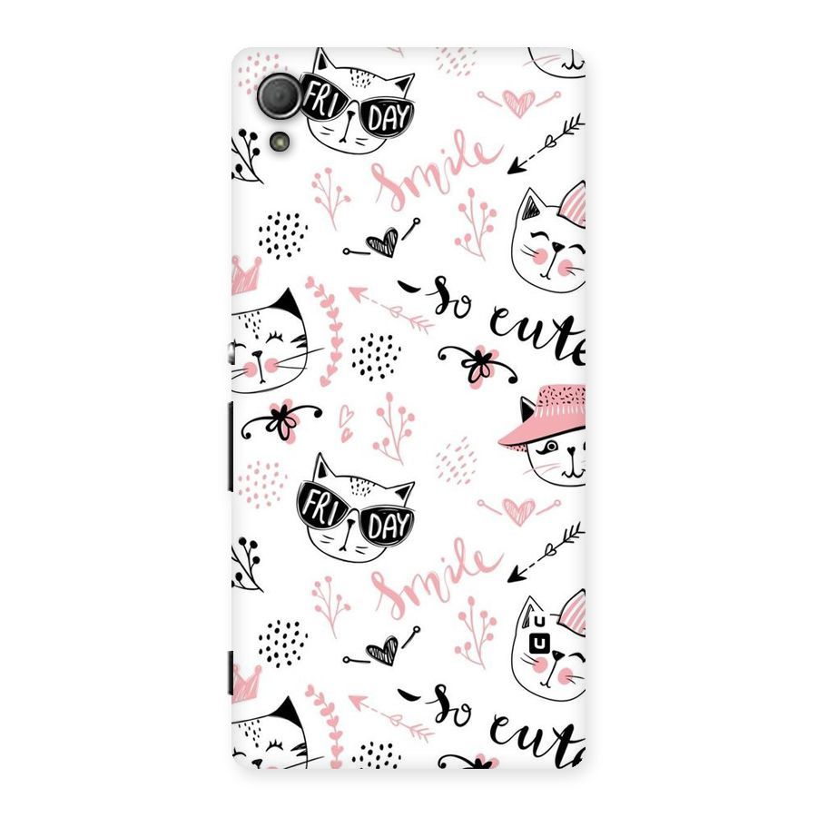 Cute Cat Swag Back Case for Xperia Z3 Plus