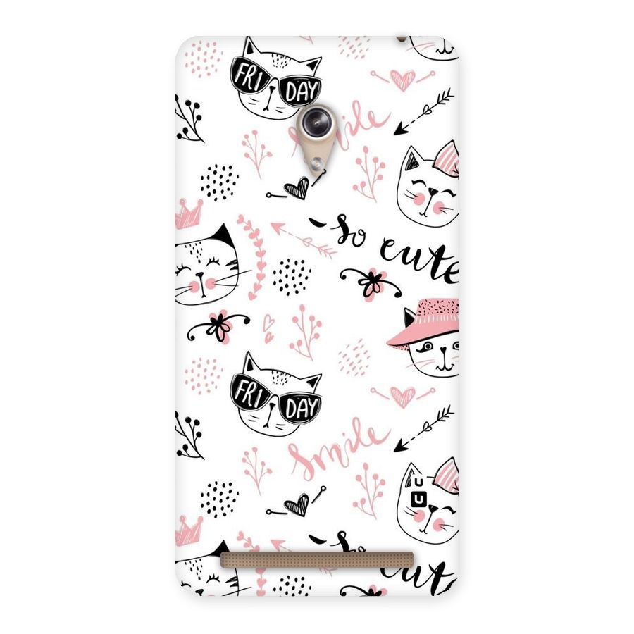 Cute Cat Swag Back Case for Zenfone 6