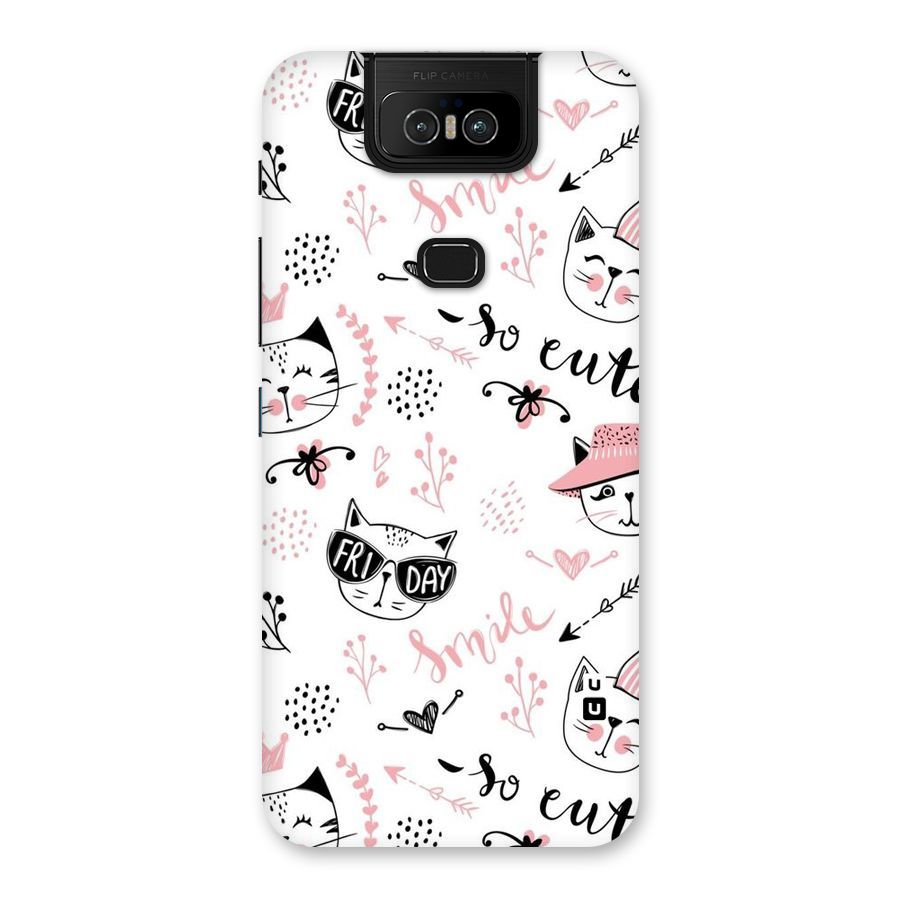 Cute Cat Swag Back Case for Zenfone 6z