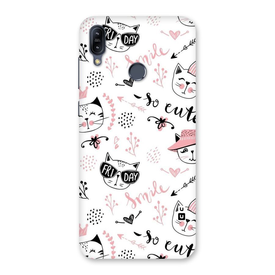 Cute Cat Swag Back Case for Zenfone Max M2