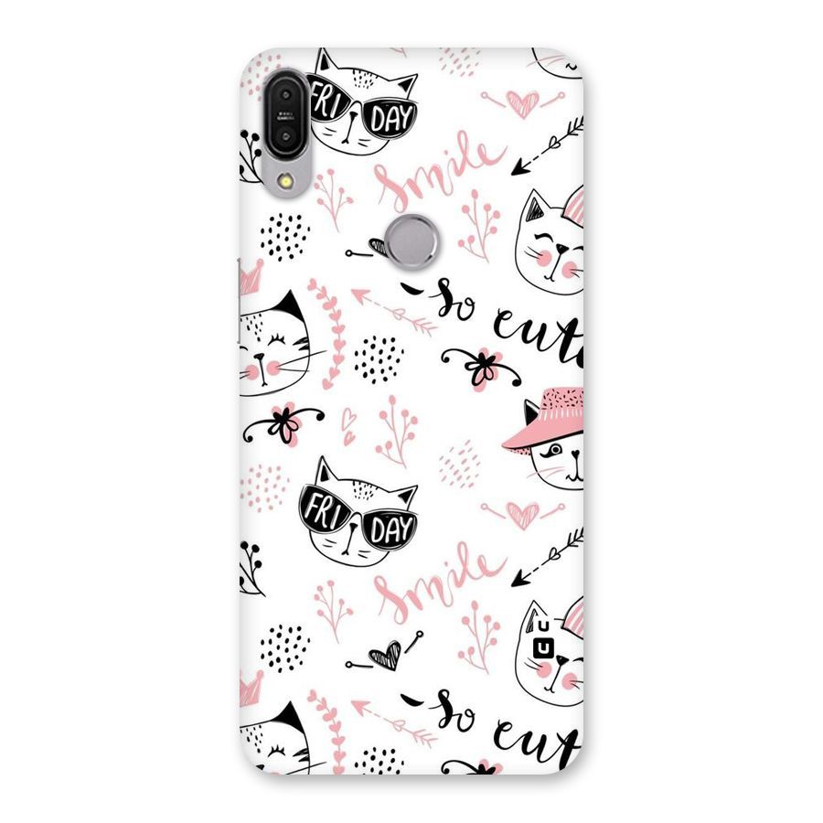 Cute Cat Swag Back Case for Zenfone Max Pro M1