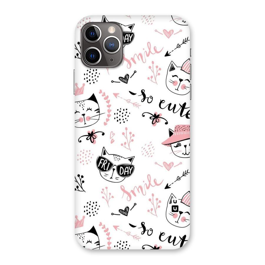 Cute Cat Swag Back Case for iPhone 11 Pro Max