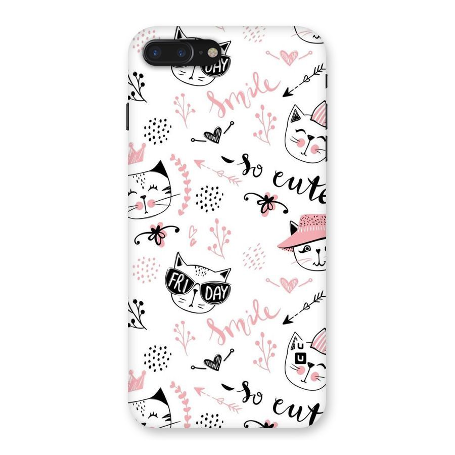 Cute Cat Swag Back Case for iPhone 7 Plus