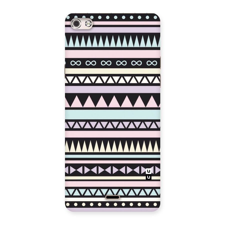 Cute Chev Pattern Back Case for Micromax Canvas Silver 5