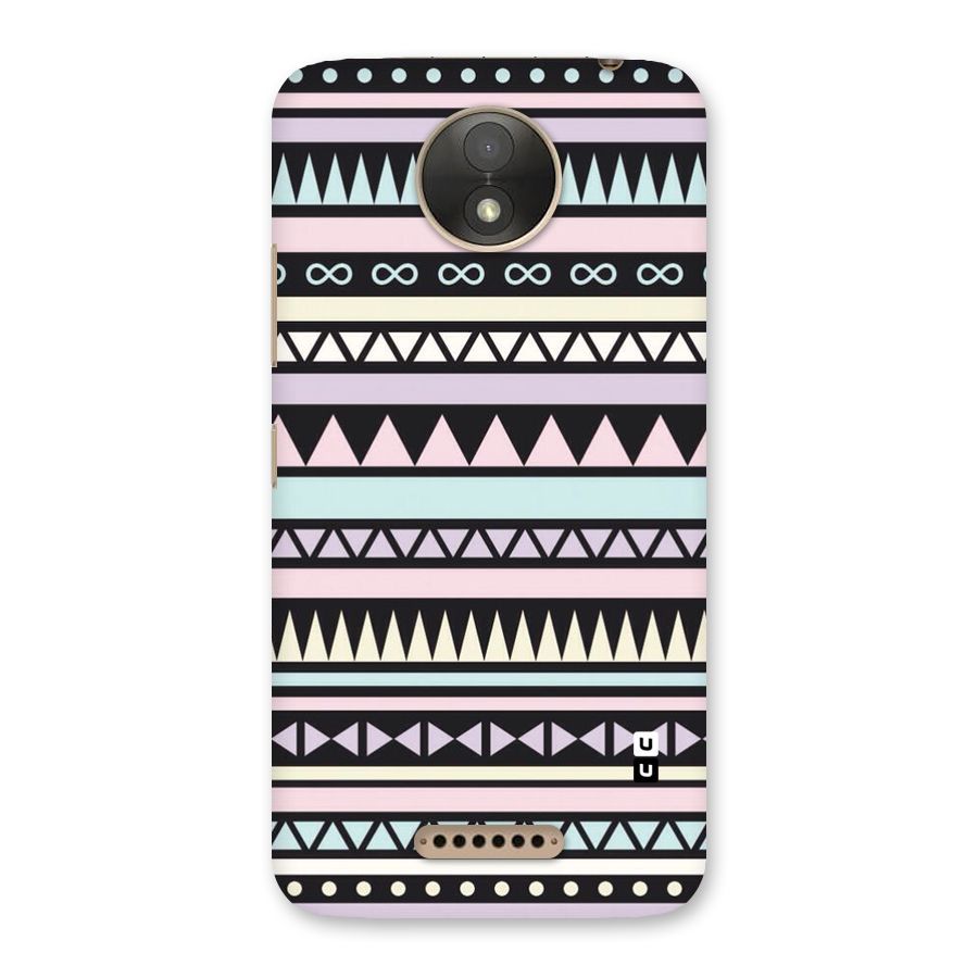 Cute Chev Pattern Back Case for Moto C Plus