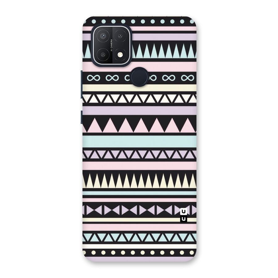 Cute Chev Pattern Back Case for Oppo A15