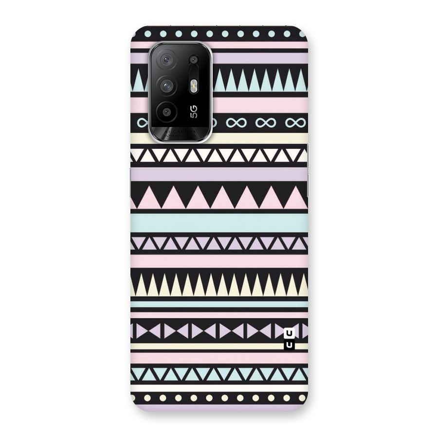 Cute Chev Pattern Back Case for Oppo F19 Pro Plus 5G