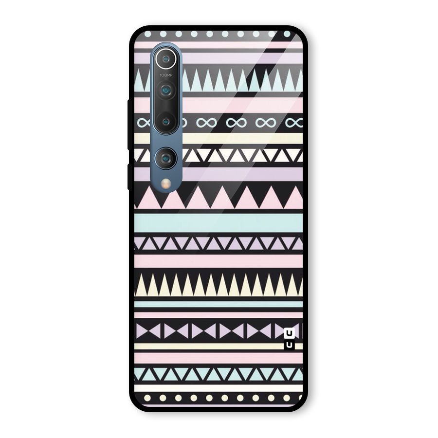 Cute Chev Pattern Glass Back Case for Mi 10
