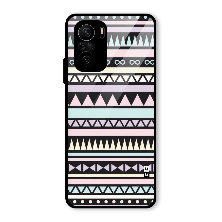 Cute Chev Pattern Glass Back Case for Mi 11X Pro