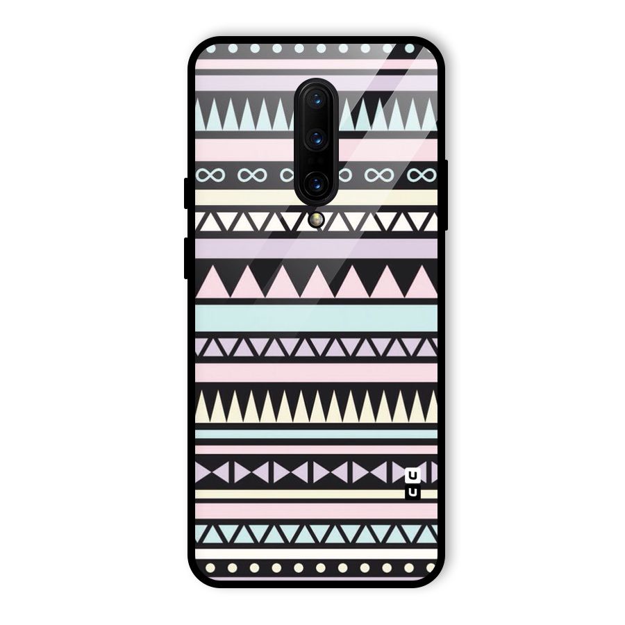 Cute Chev Pattern Glass Back Case for OnePlus 7 Pro