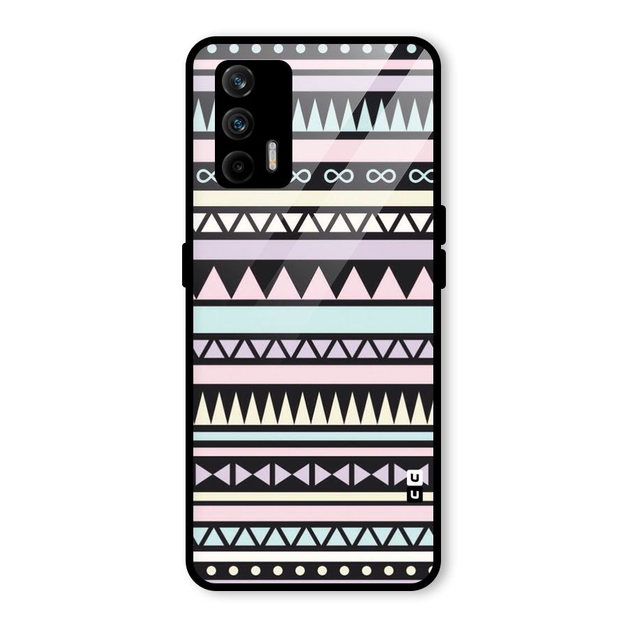 Cute Chev Pattern Glass Back Case for Realme GT 5G
