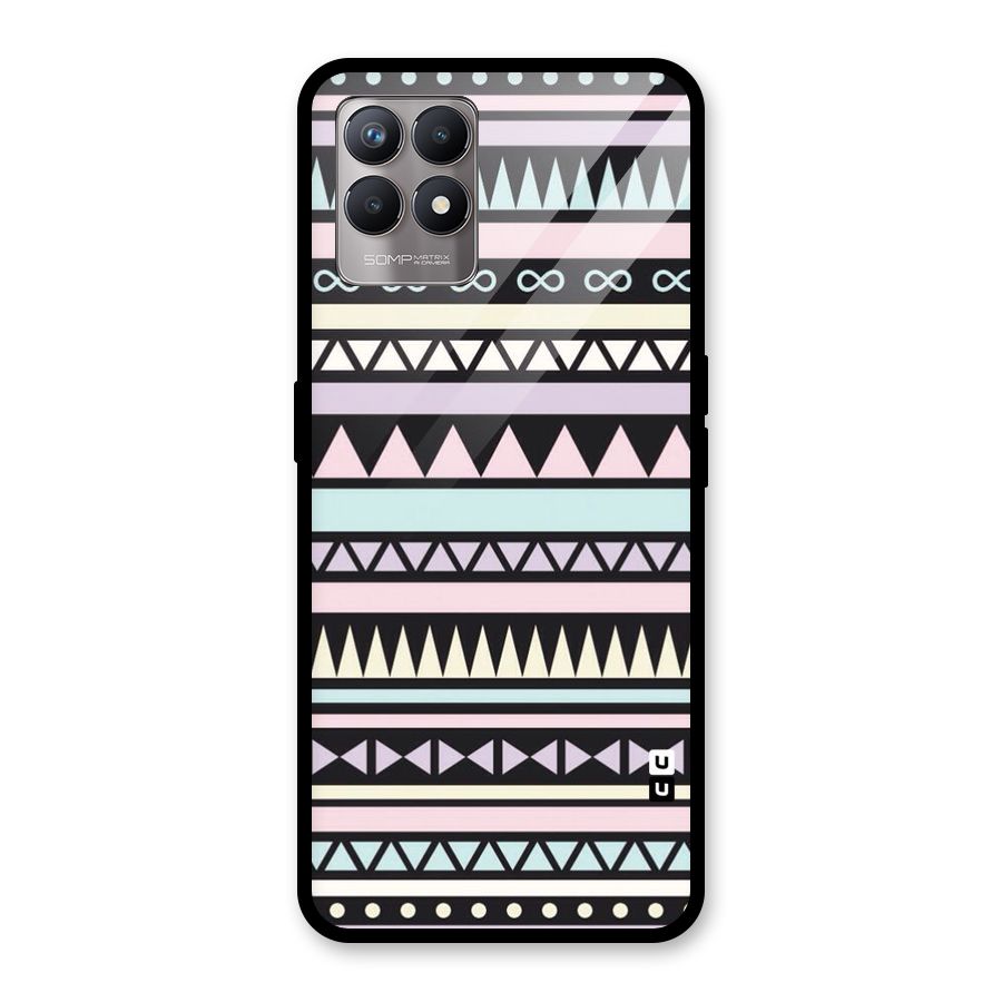 Cute Chev Pattern Glass Back Case for Realme Narzo 50