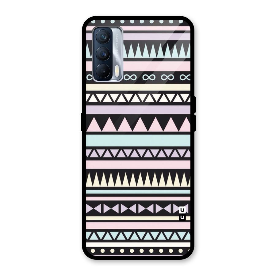 Cute Chev Pattern Glass Back Case for Realme X7