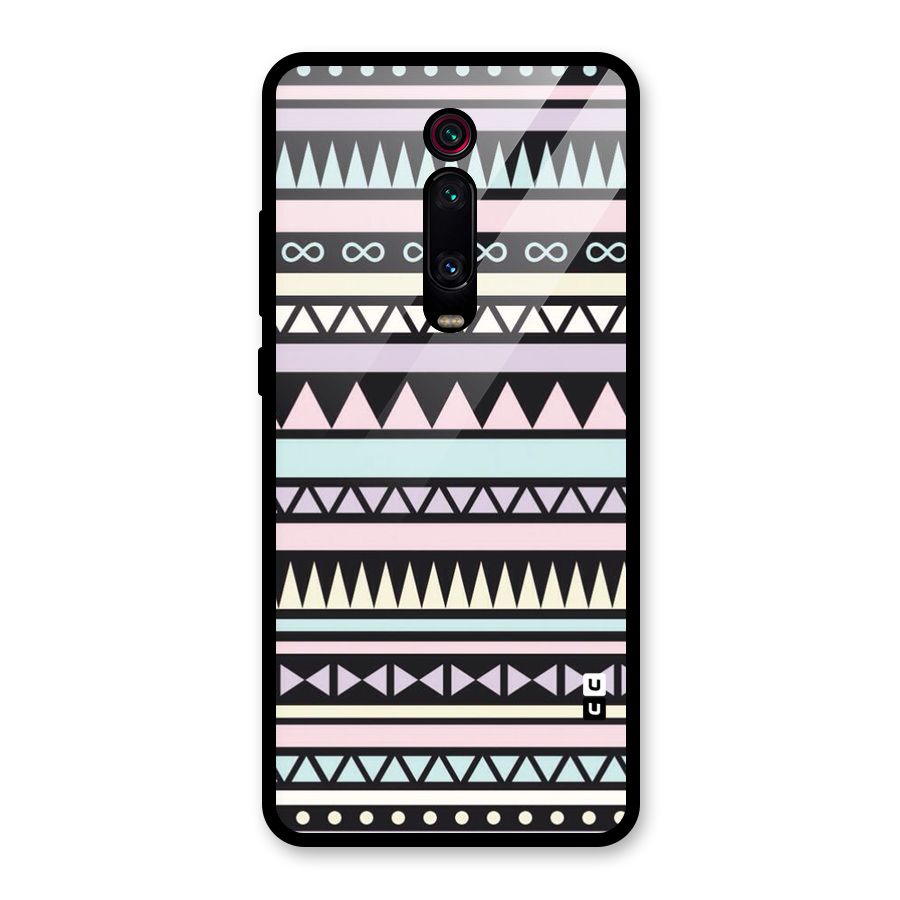 Cute Chev Pattern Glass Back Case for Redmi K20