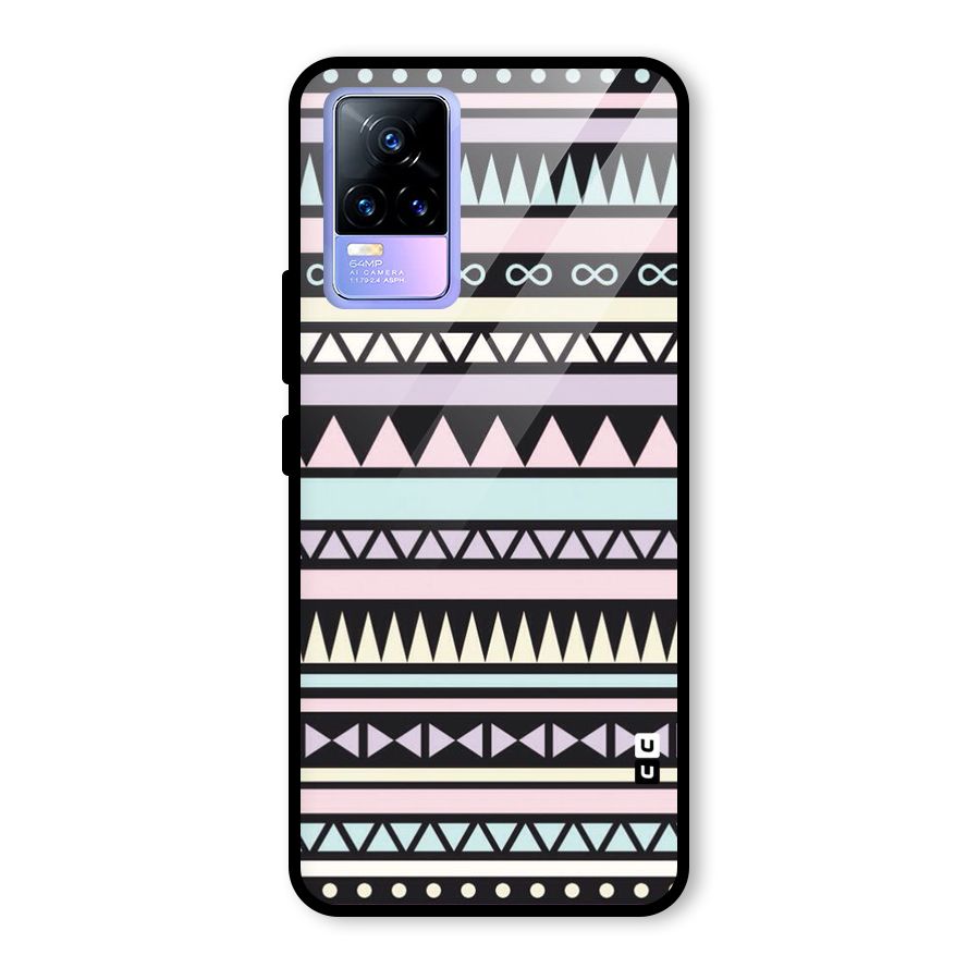 Cute Chev Pattern Glass Back Case for Vivo Y73