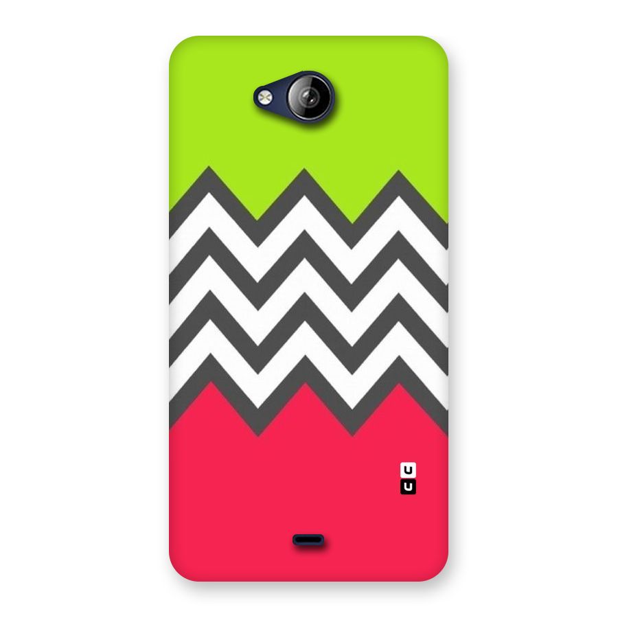Cute Chevron Back Case for Canvas Play Q355