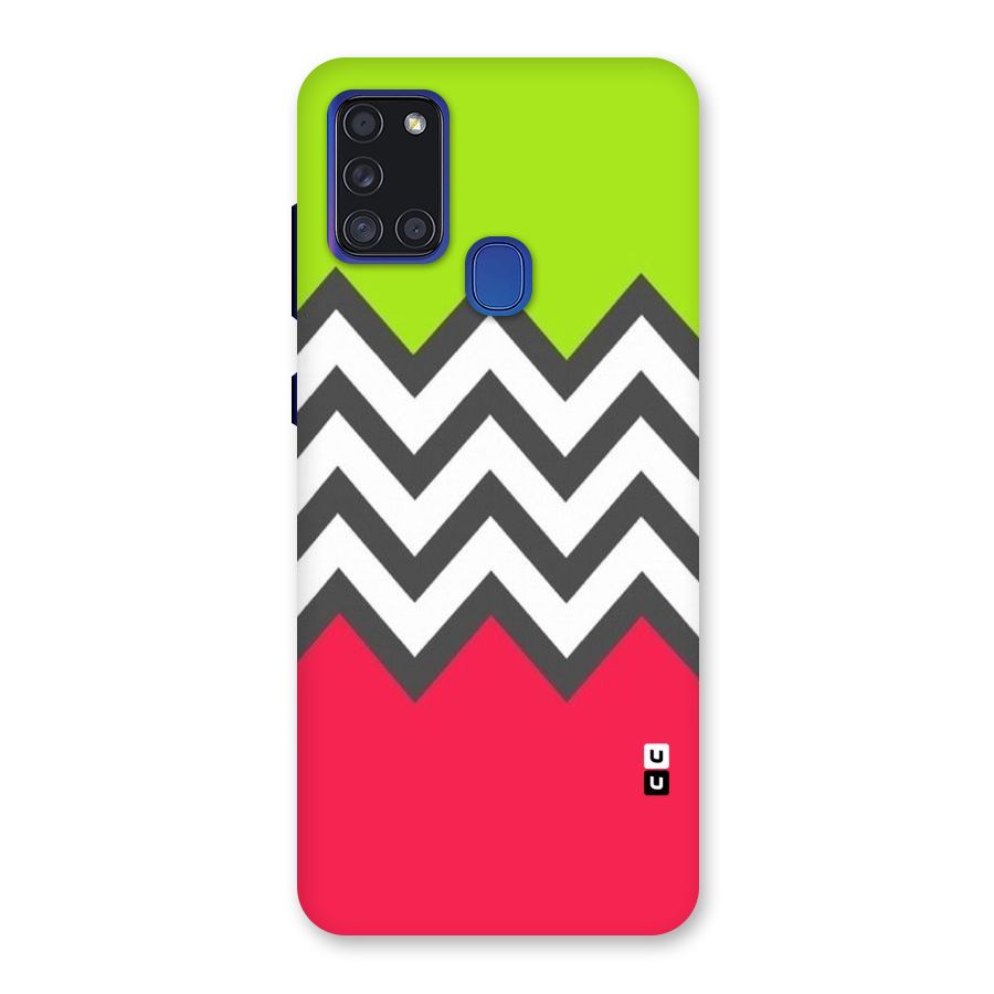 Cute Chevron Back Case for Galaxy A21s