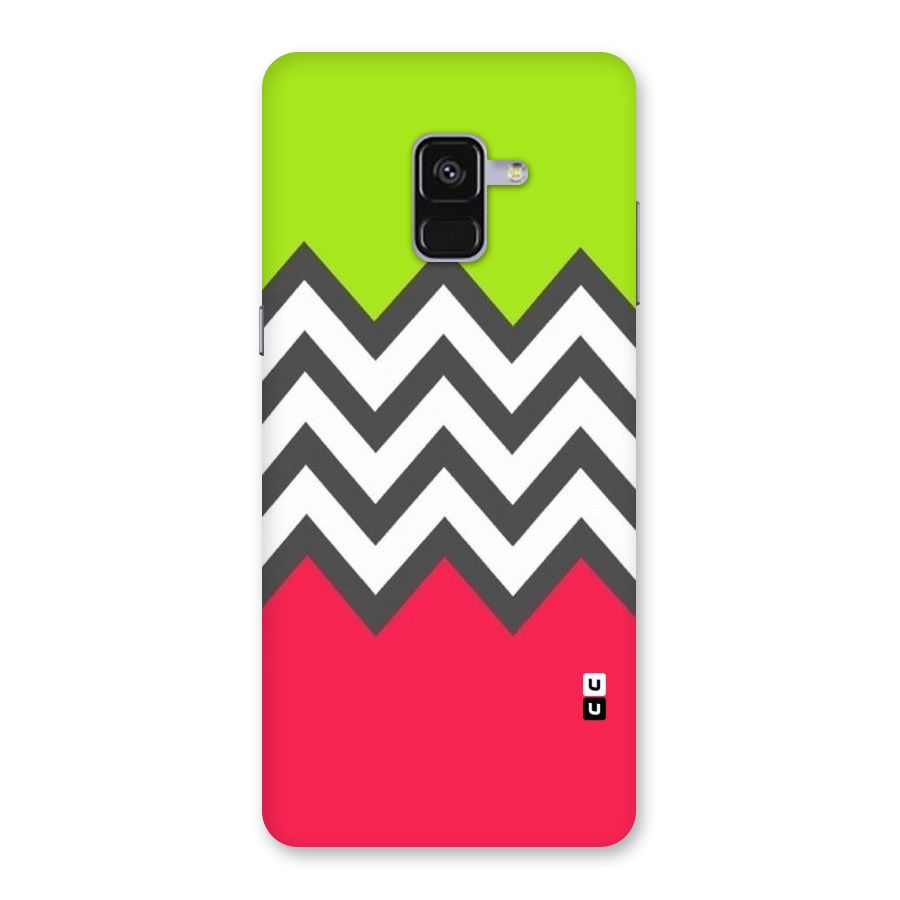 Cute Chevron Back Case for Galaxy A8 Plus
