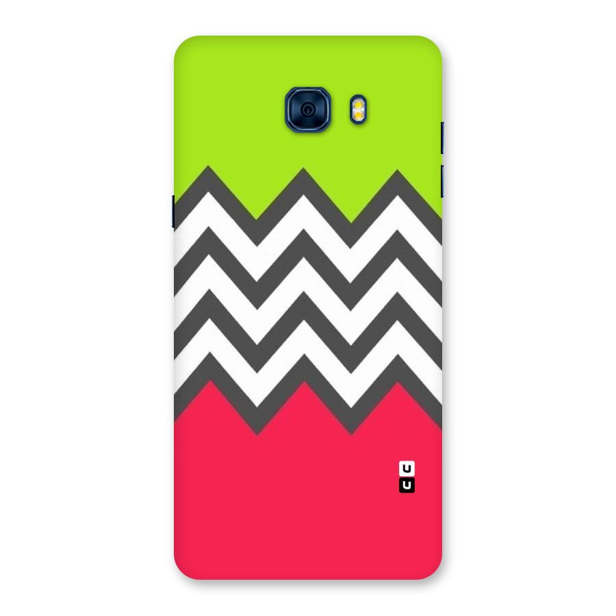 Cute Chevron Back Case for Galaxy C7 Pro