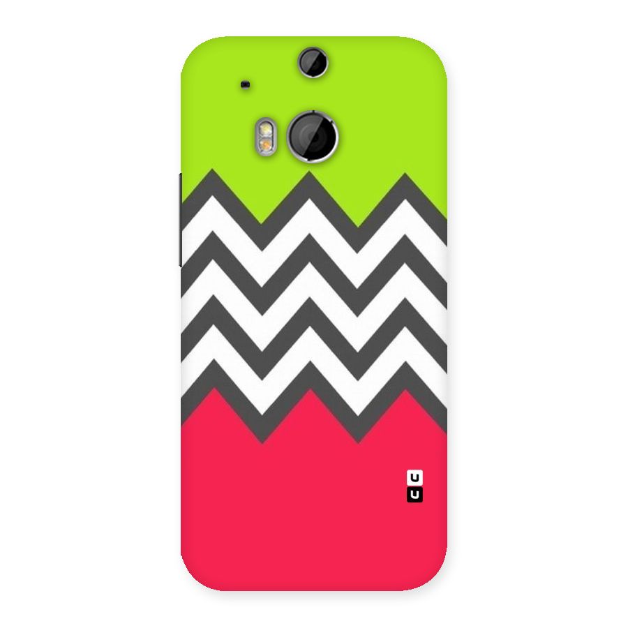 Cute Chevron Back Case for HTC One M8