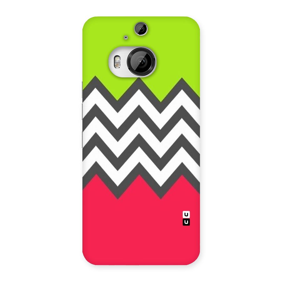 Cute Chevron Back Case for HTC One M9 Plus
