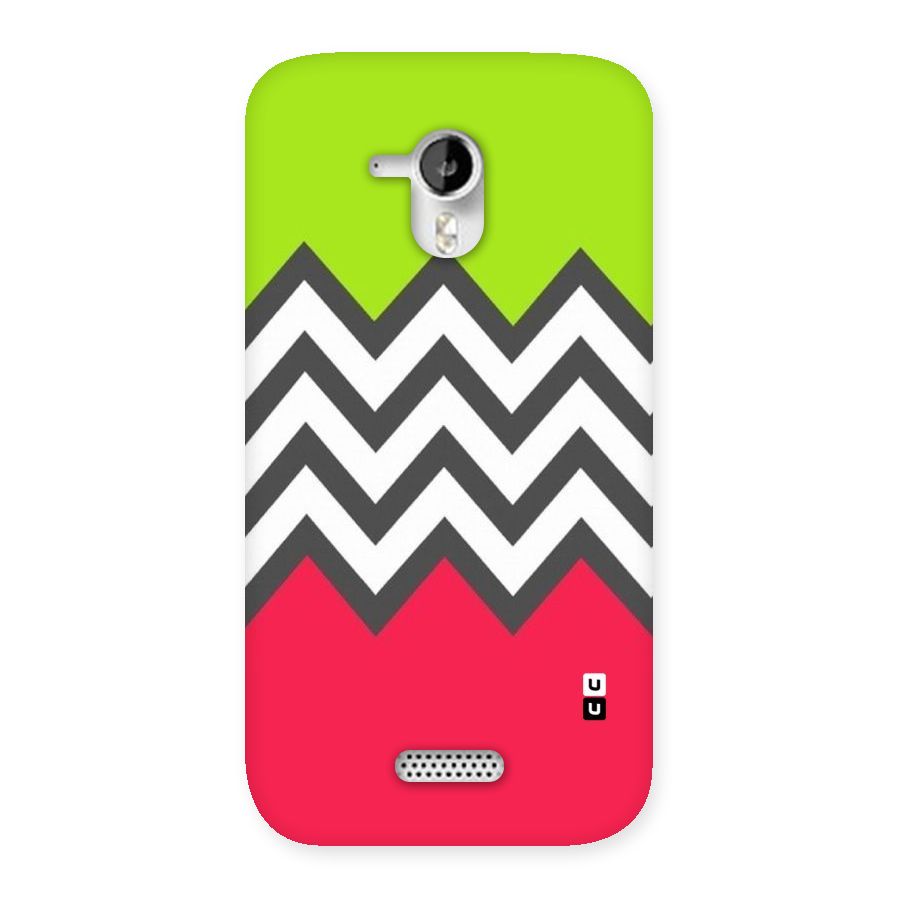 Cute Chevron Back Case for Micromax Canvas HD A116