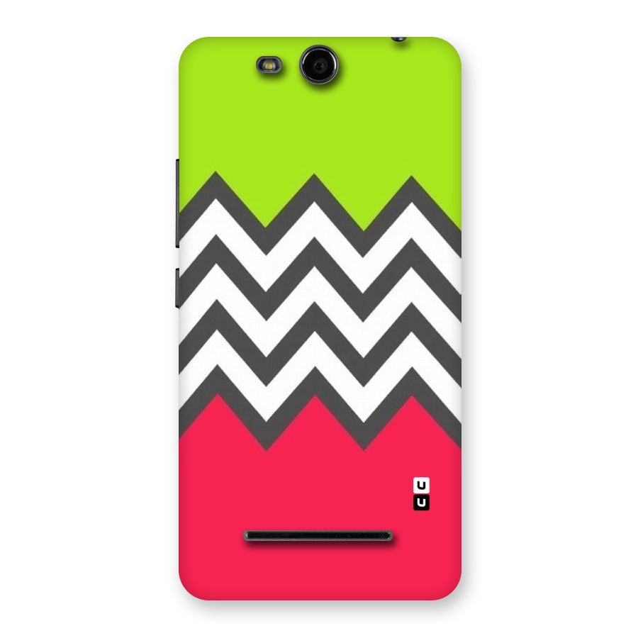 Cute Chevron Back Case for Micromax Canvas Juice 3 Q392