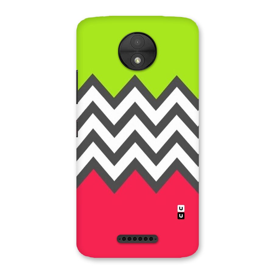 Cute Chevron Back Case for Moto C
