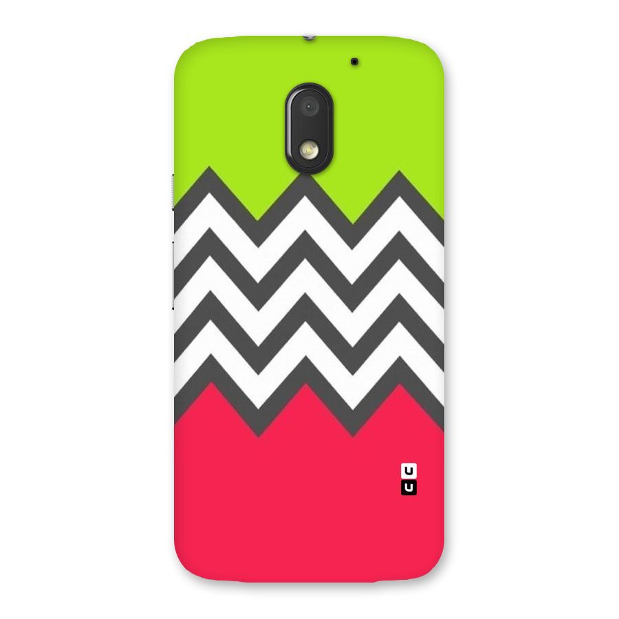 Cute Chevron Back Case for Moto E3 Power