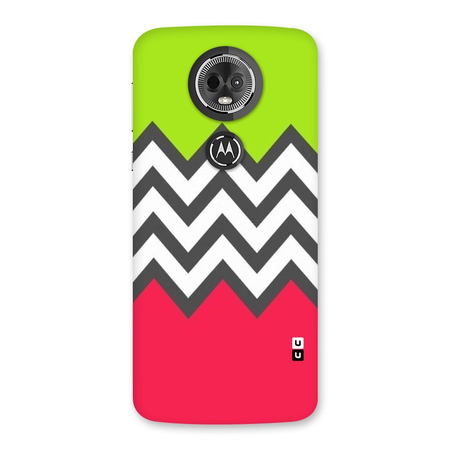 Cute Chevron Back Case for Moto E5 Plus