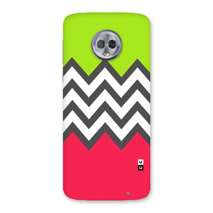 Cute Chevron Back Case for Moto G6 Plus