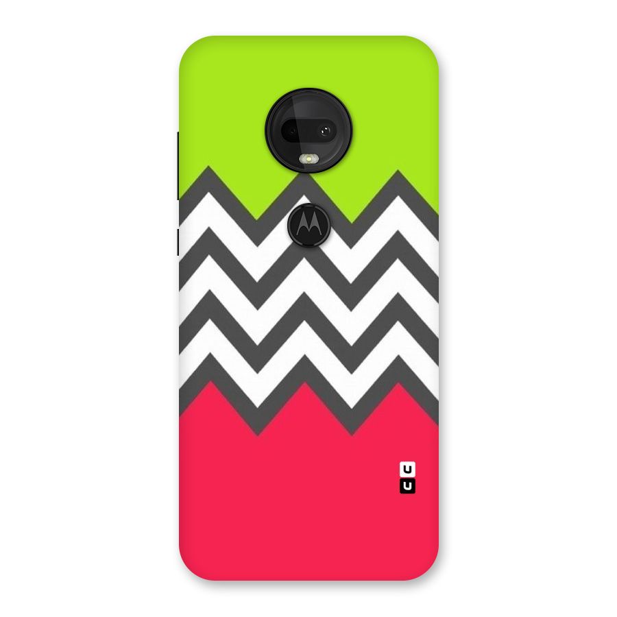 Cute Chevron Back Case for Moto G7