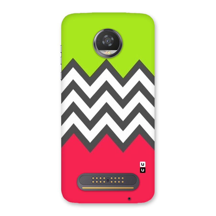 Cute Chevron Back Case for Moto Z2 Play