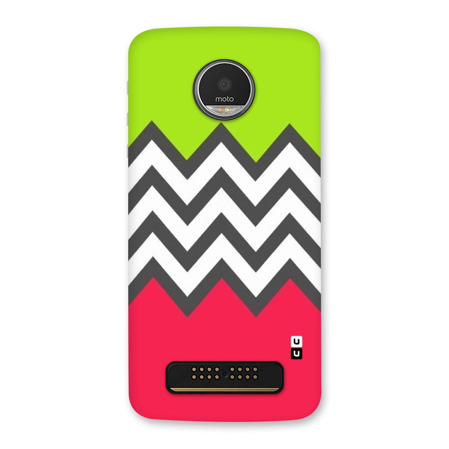 Cute Chevron Back Case for Moto Z Play