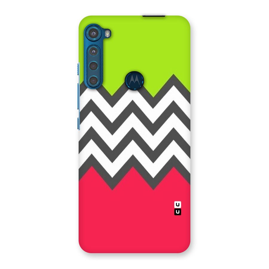 Cute Chevron Back Case for Motorola One Fusion Plus