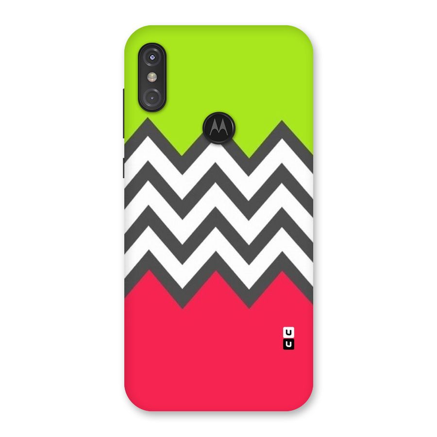 Cute Chevron Back Case for Motorola One Power