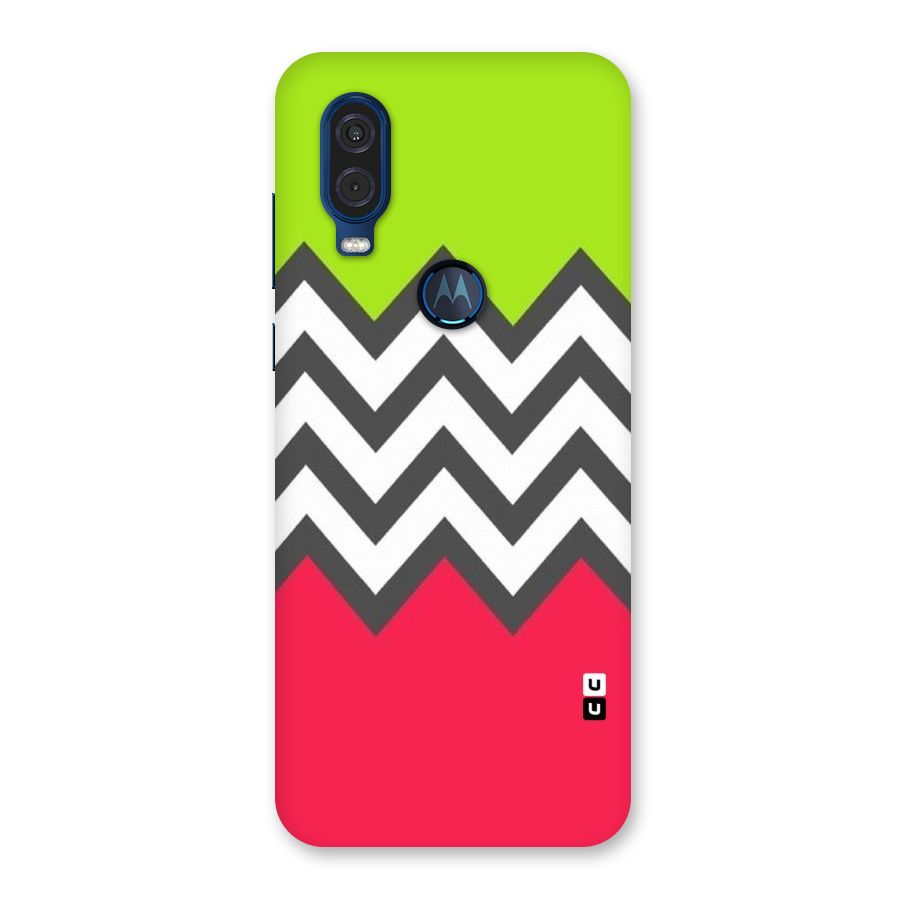 Cute Chevron Back Case for Motorola One Vision