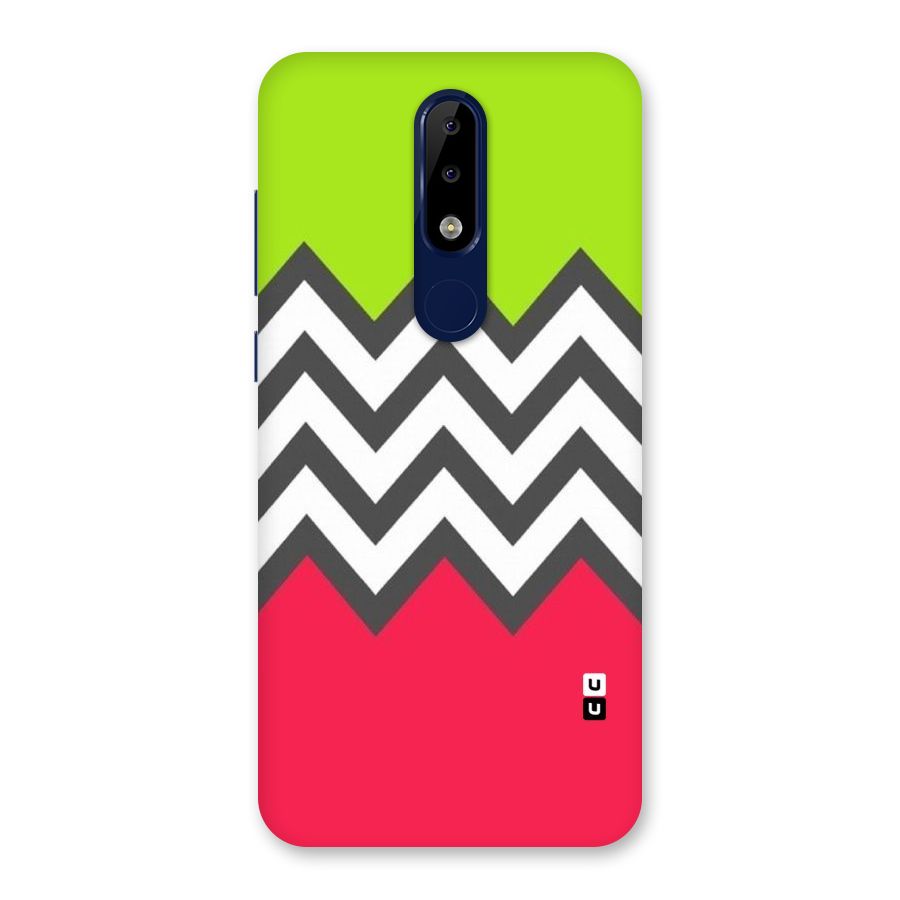 Cute Chevron Back Case for Nokia 5.1 Plus
