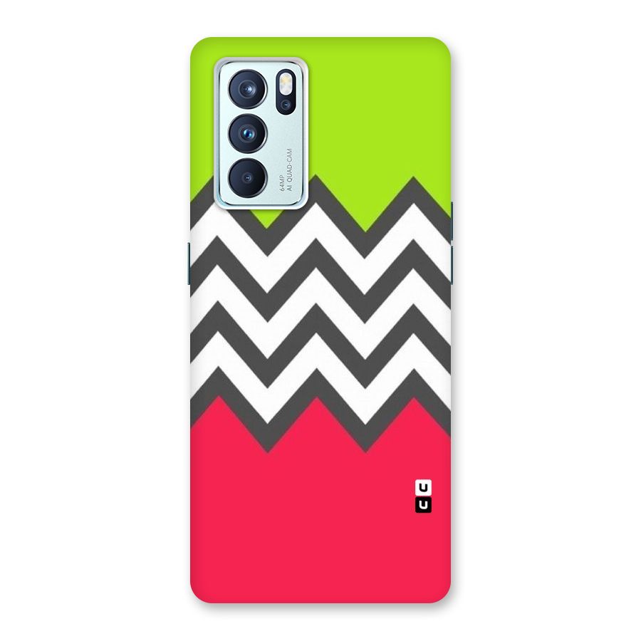 Cute Chevron Back Case for Oppo Reno6 Pro 5G