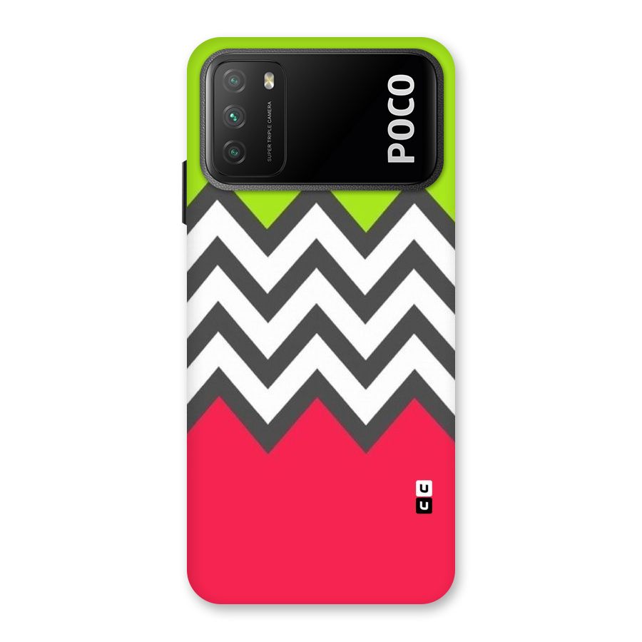 Cute Chevron Back Case for Poco M3