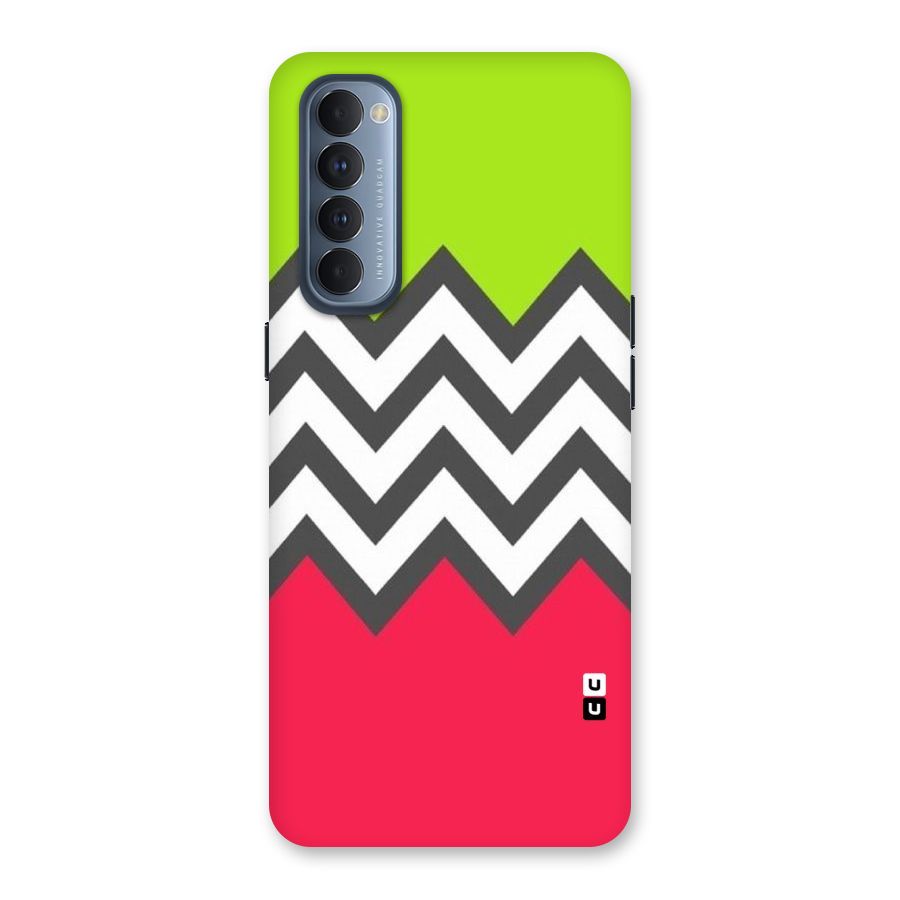 Cute Chevron Back Case for Reno4 Pro