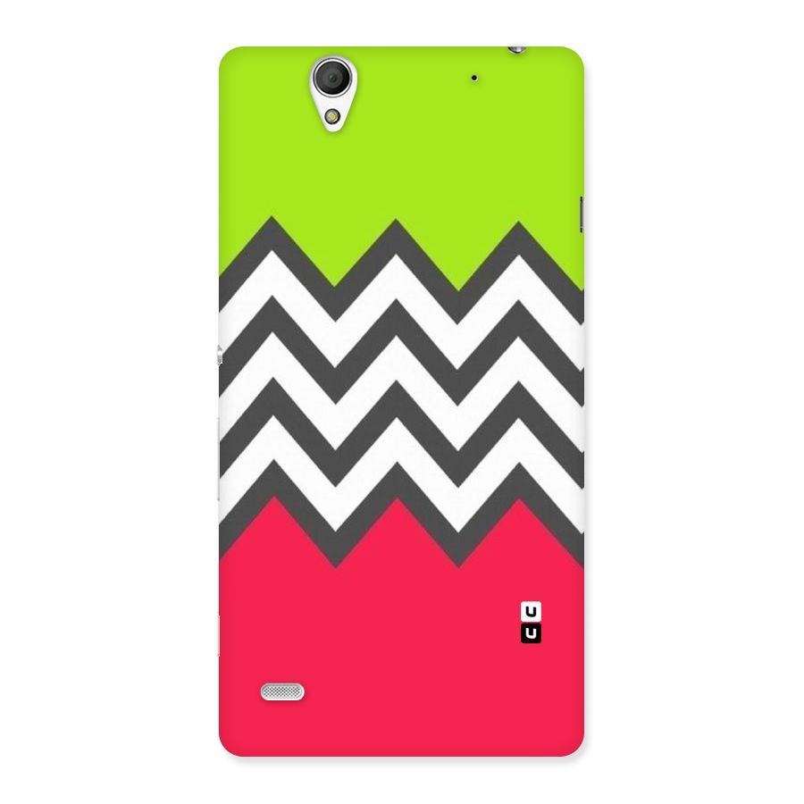 Cute Chevron Back Case for Sony Xperia C4