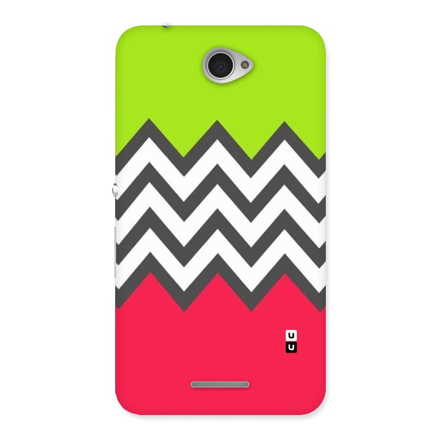 Cute Chevron Back Case for Sony Xperia E4