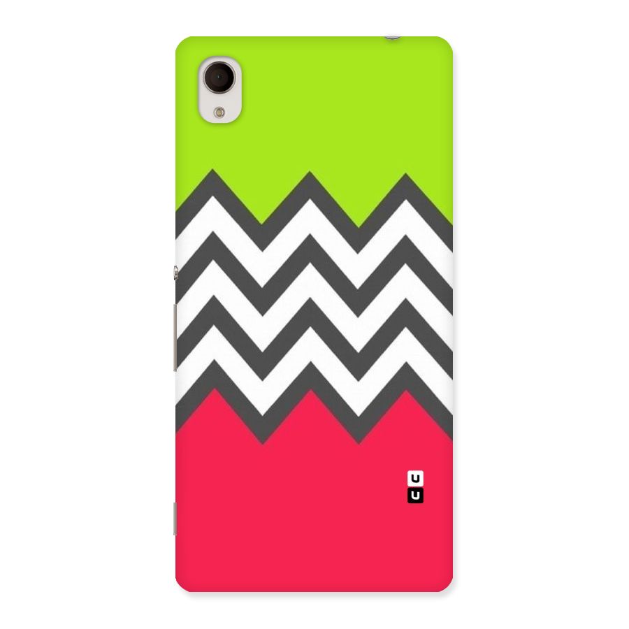 Cute Chevron Back Case for Sony Xperia M4