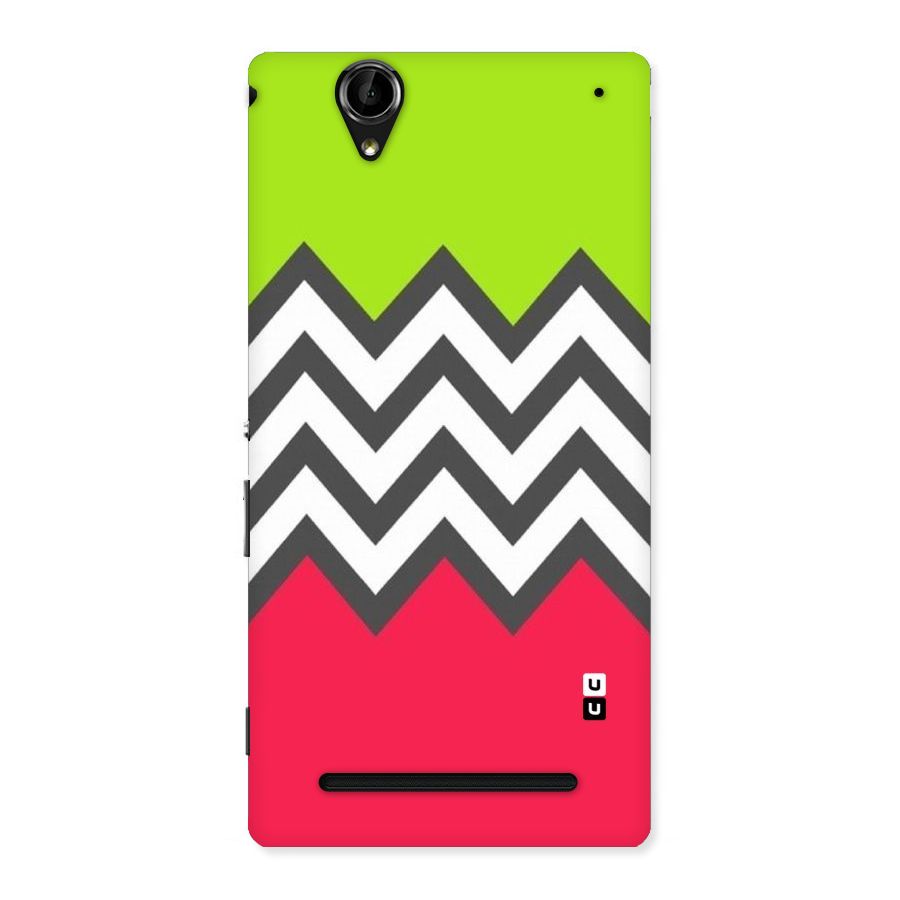 Cute Chevron Back Case for Sony Xperia T2