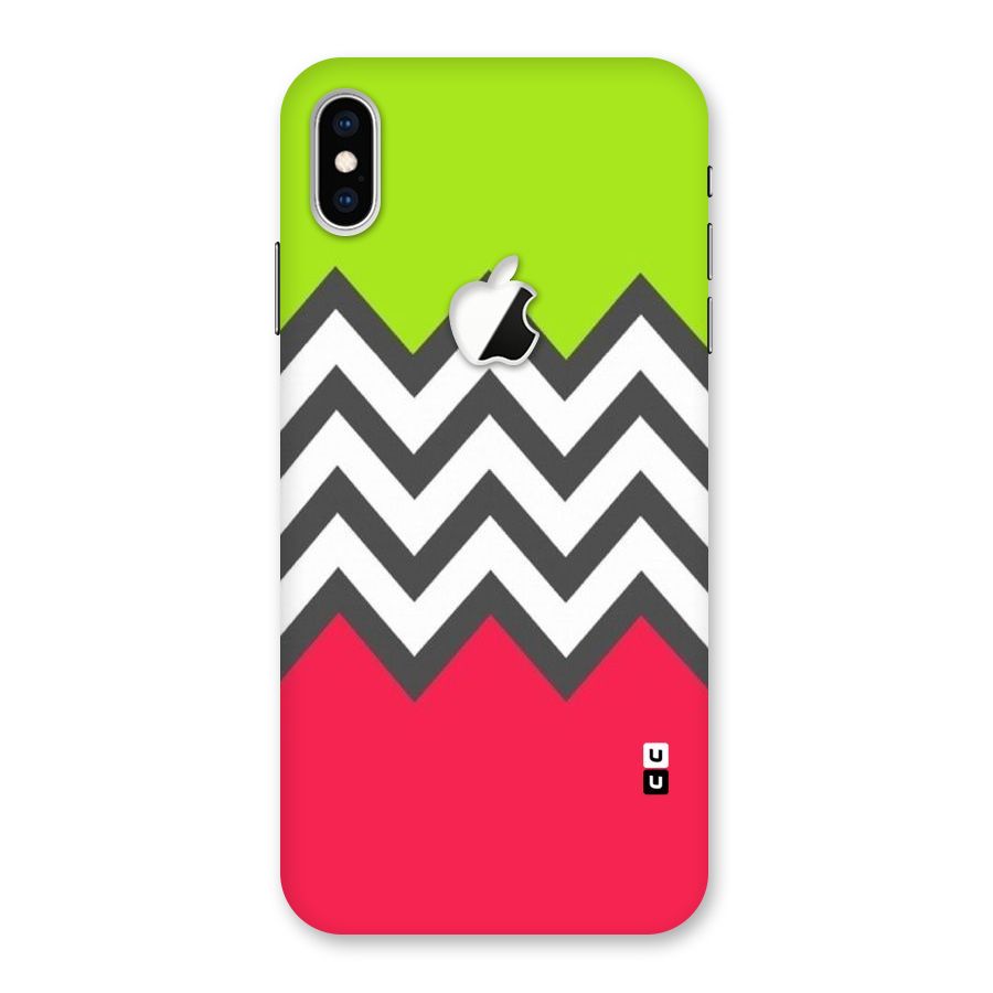Cute Chevron Back Case for iPhone XS Max Apple Cut