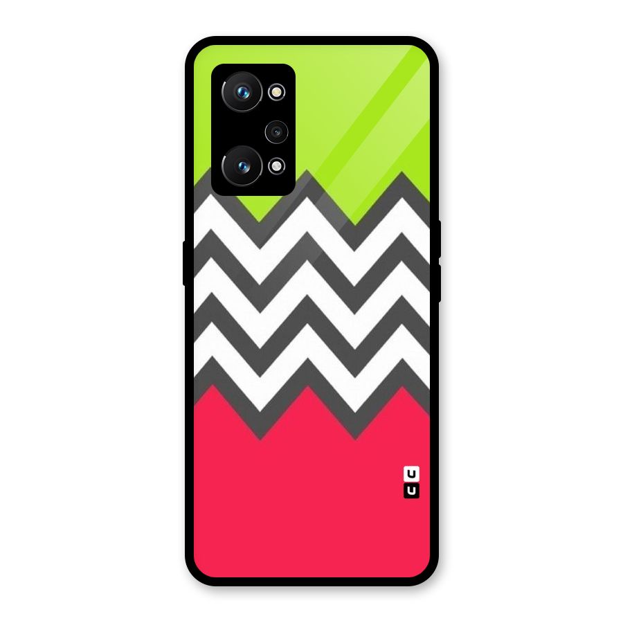 Cute Chevron Glass Back Case for Realme GT Neo 3T